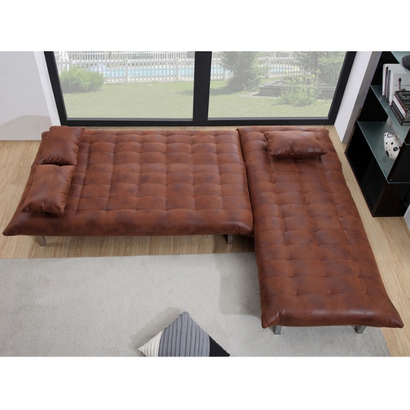 sofá 3 lugares vintage pack sof 225 cama 3 lugares chaise longue prety castanho sofá 3 lugares vintage pack sof 225 cama 3 lugares chaise longue prety castanho