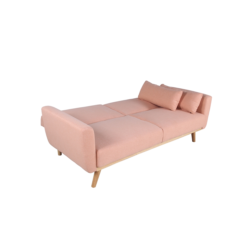 Sofá Cama Velvet BENZ Rosa