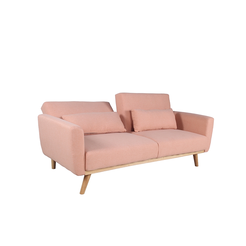 Sofá Cama Velvet BENZ Rosa